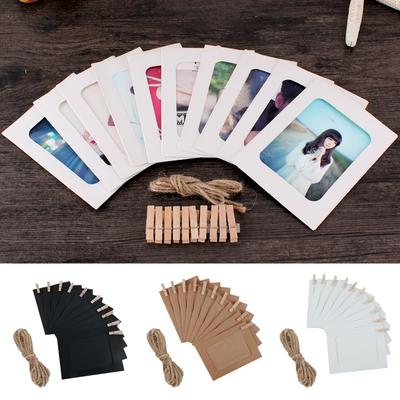 Porta-Retrato Presente Mesas de Casamento Preto Marrom Decoração Decoração para Fazer Cartões