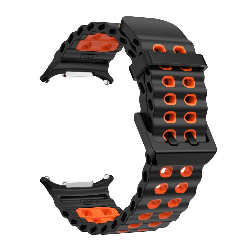 Marine Band For Samsung Galaxy Watch Ultra 47mm Sports Silicone Strap Bracelet For GalaxyWatch Ultra Watchband Accessories