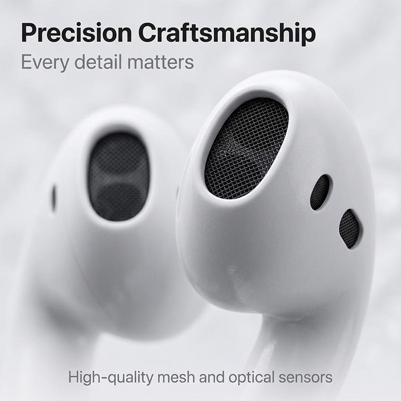 Zweite Generation Air 2 Bluetooth 5.3 TWS Ohrhörer Half-In-Ear Kabelloses Headset Reichhaltiger Sound Freihändiges Telefonieren 24 Stunden Wiedergabezeit