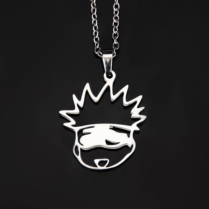 Cartoon  Anime Jujutsu Kaisen Necklace For Women Men Gojo Satoru Cute Cat Pendant Necklaces Jewelry Accessories Gifts