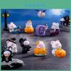 Schattige Halloween Beer En Elf Mini Beeldjes Hars Ambachtelijke Decoraties Diy