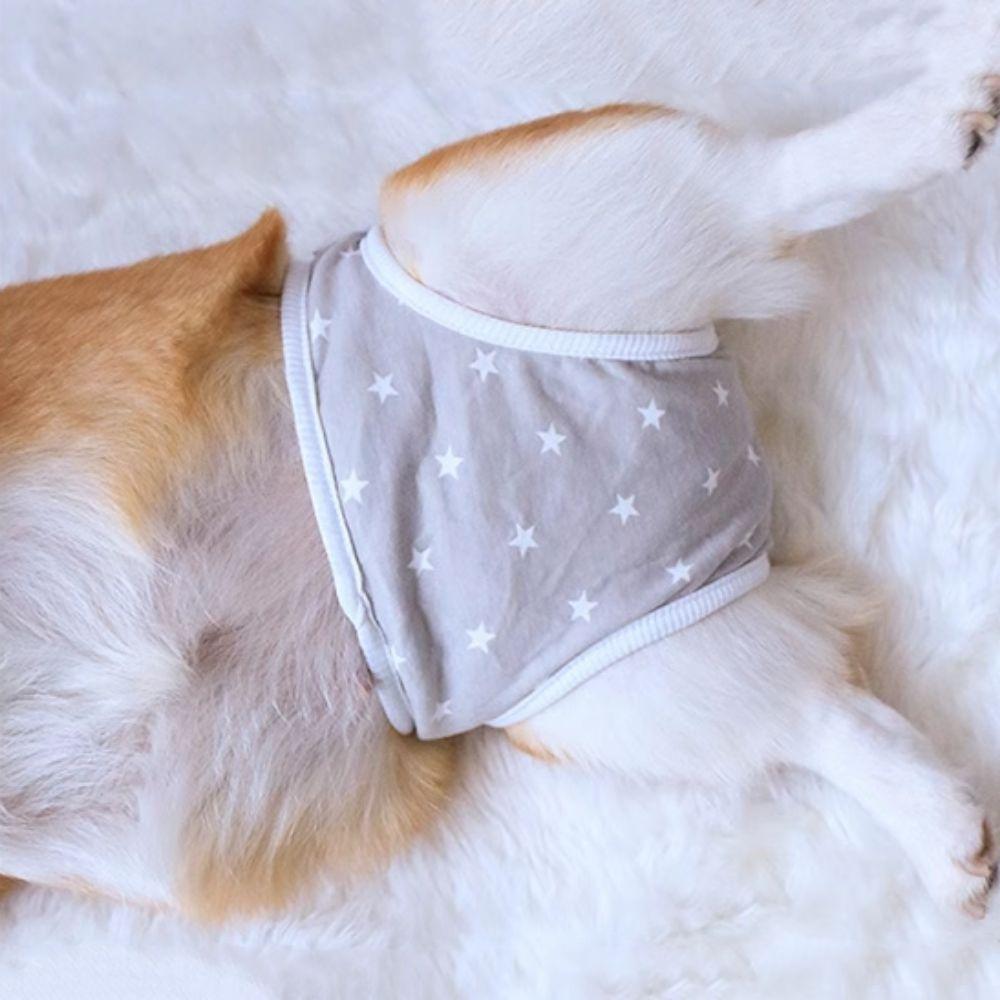Soft Dog Sanitary Pantie Star Pattern Dog Menstruation Pant Female Dog Shorts  For Four Seasons