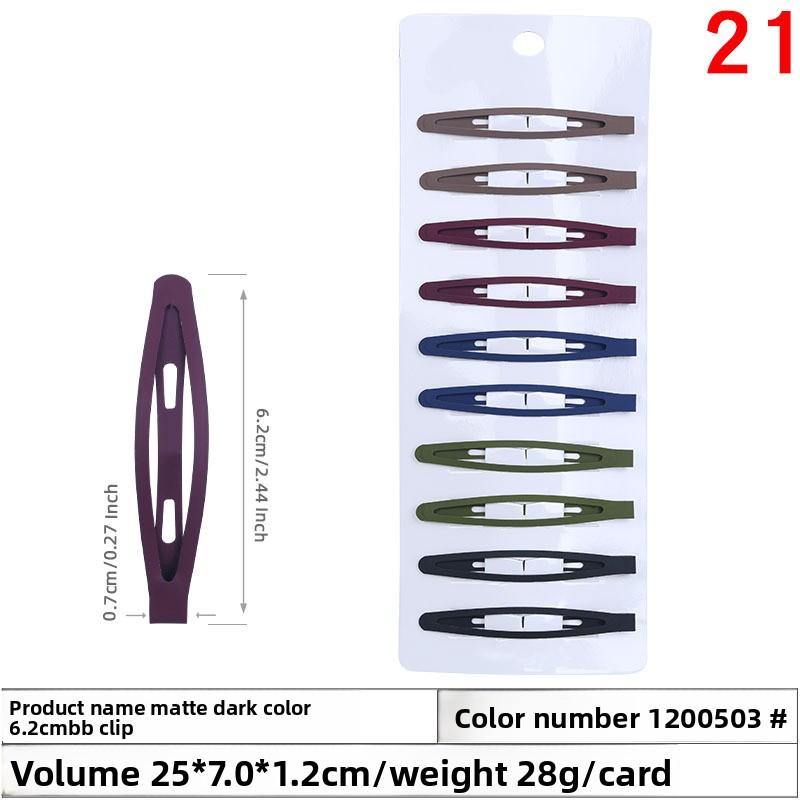 Haarspangen Metall BB-Clips Mädchen Matte Wassertropfen-Clips Gebrochene Haarspangen und Kopfschmuck