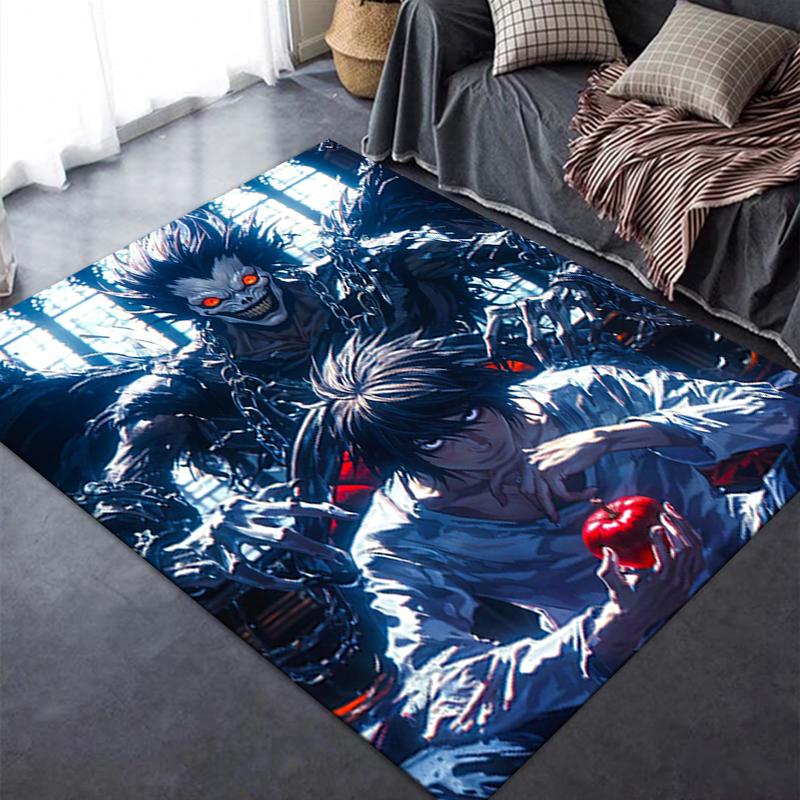 2025 New Death Note Carpet Rug for Living Room Bedroom Home Sofa Decoration,Kids play Non-slip Floor Mat21
