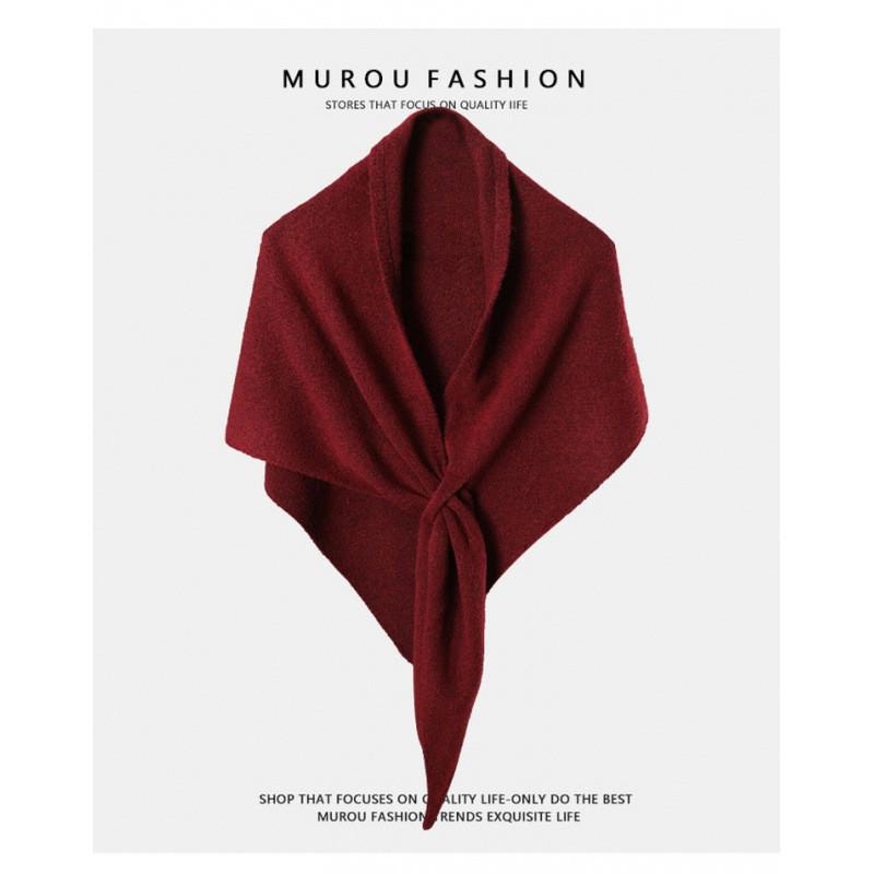 2025 Premium Kaschmir Dreieckstuch Cape für Damen - Weich, Kuschelig, Einfarbiges Nackenwärmer Umhang