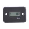 Digital Hour Meter Gauge Timer for Gasoline Engine Racing Motorcycle ATV Mower Black