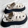 Fashion Flats Women Sandals Platform Casual Fashion Shoes Weave Slingback Woman Slippers 2025 Summer Cozy Beach Designer Women’s Shoes
