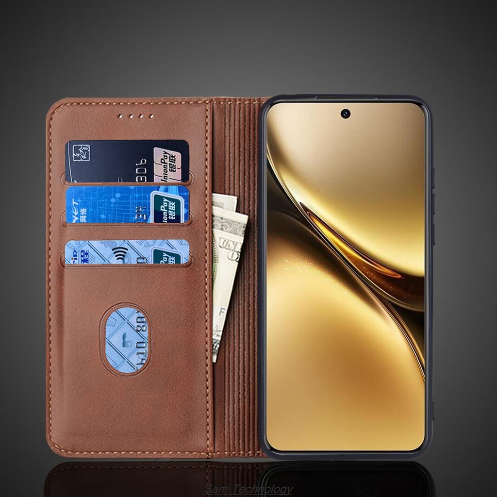 Magnetische anziehung Leder Fall für Vivo X200 V2415A 6.67 "Holster Flip-Cover Fall Brieftasche Telefon Taschen Capa Fundas Coque