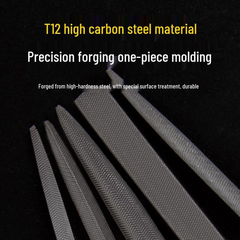 Assorted Small Steel File Set: Triangular Rasp Hand Files for Woodworking