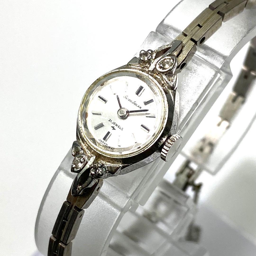 Good conditionSEIKO SOLAR 21JEWELS wristwatch manual winding mechanical