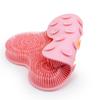 Portable NonSlip Bath Foot Scrubber Silicone Massage Mat Silicone Back Exfoliating Cleaner For Foot Care Heel Relief