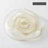 4cm Gold Edge Fishtail Yarn Ribbon for Floral Bouquets, Cake Decorations, Gift Bows, and DIY Projects.
