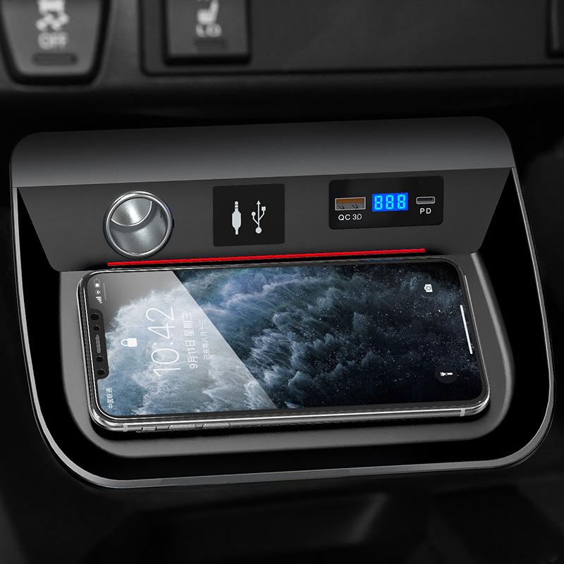 Bezprzewodowa Szybka Ładowarka TYPE-C do Toyota RAV4/Highlander z Przełącznikiem (2020-2023)