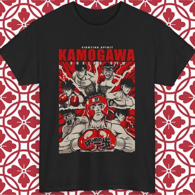 Hajime No Ippo Anime T-Shirt Fighting Spirit Kamogawa Boxing Gym Unisex S-5XL