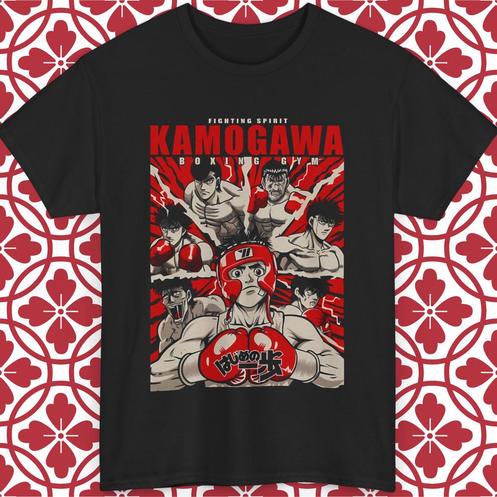 Hajime No Ippo Anime T-Shirt Fighting Spirit Kamogawa Boxing Gym Unisex S-5XL