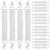 20 Pcs Bed Sheet Clip Fastener Snaps Bedsheet Clips/straps Adjust Clamps Mattress Plastic Suspenders