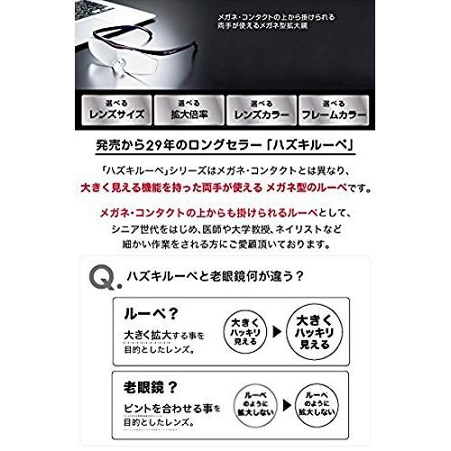 Hazuki Loupe Large 1.85x Clear Lens Black