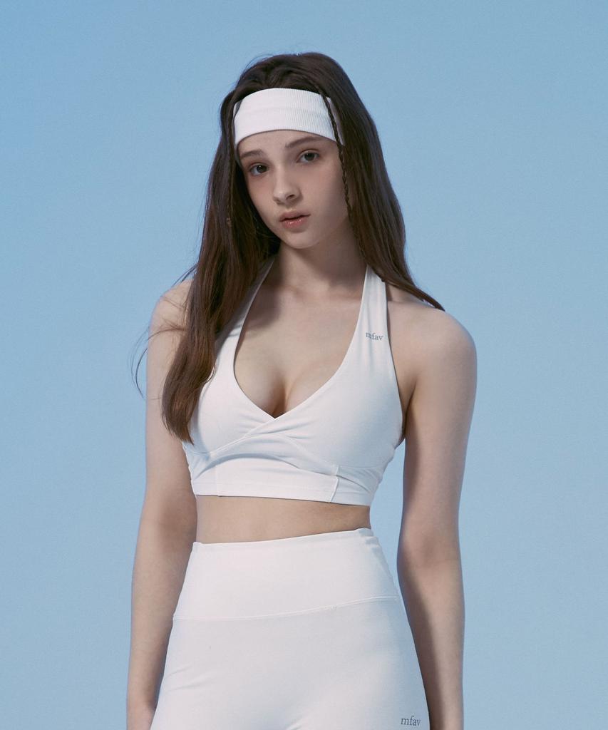 Empebeu Sins Noir Halter Bra Top White