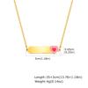Letterable Personalized Stainless Steel Flat Cross Chain All Light Bending Brand Corroded Epoxy Heart Children'S Necklace Nc-1943