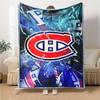 Montreal Canadiens Print Flannel Blanket High Quality Warm Comfortable Cover for All Seasons Perfect for Gifts Home Decor