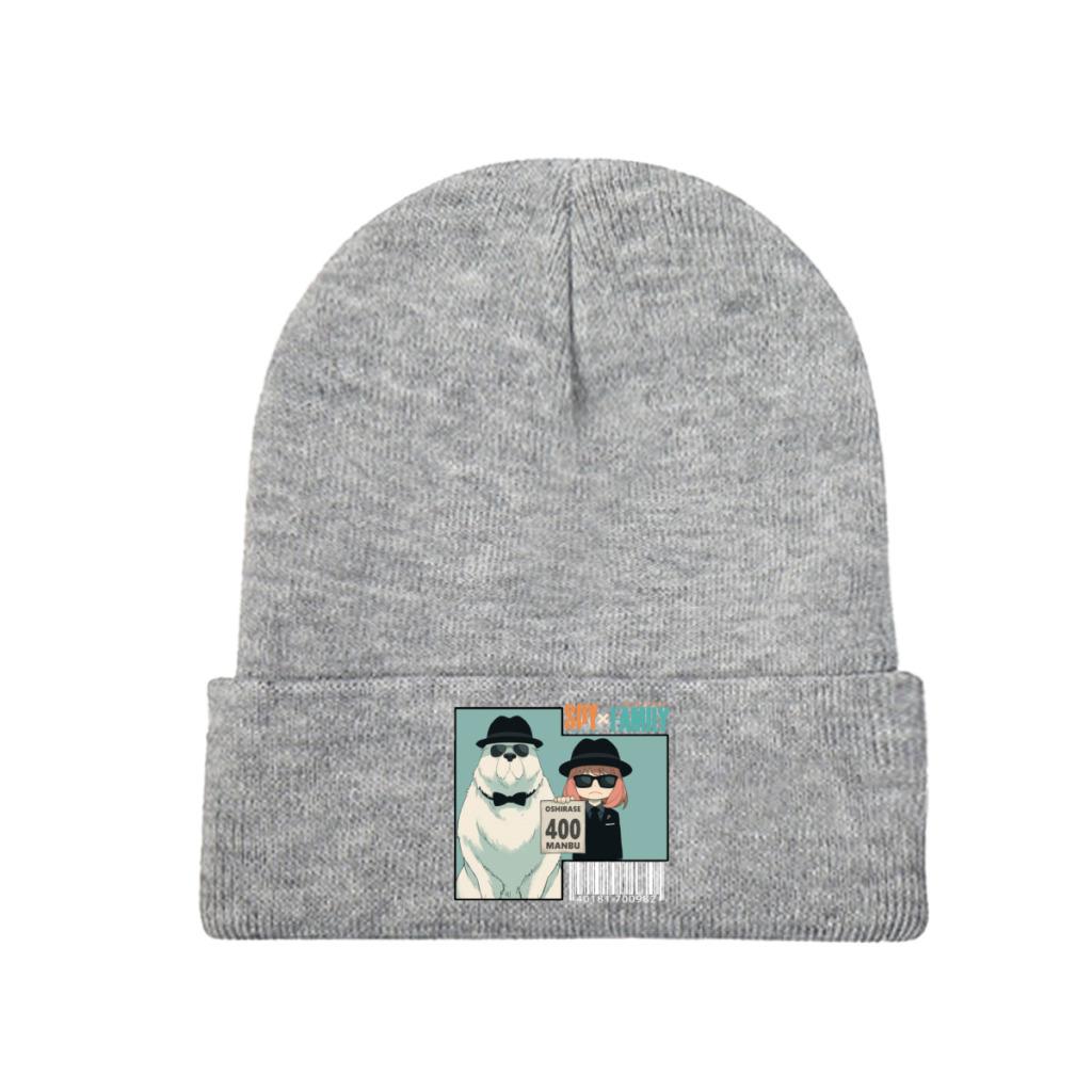 SPY X FAMILY  Anya Heh Knitted Caps for Women Unisex Beanie Winter Hats Polyester  Warm Melon Cap