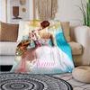 Ballet Girl'S Dancing Shoes Customize Your Name Outdoor Blanket Used For Chair Office Sofa Bed Camping Soft And Warm Giving Friends And Relatives