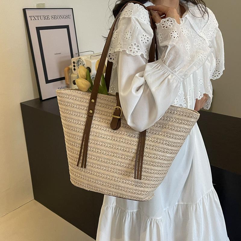 Bolsa de Grande Capacidade Bolsa Feminina Bolsa de Praia Feminina Bolsa Nova de Ombro Bolsa Grande Bolsa Tote Portátil