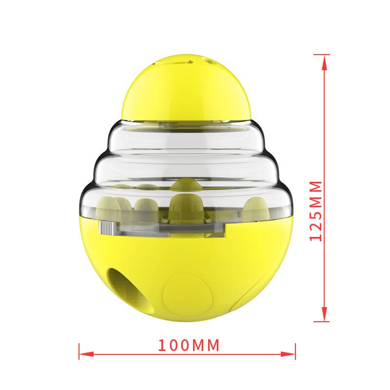 

Dog Toys, Leaky Food Balls, Pet Supplies, Unbreakable Dolls, Educational Slow Food Toy Balls жёлтый