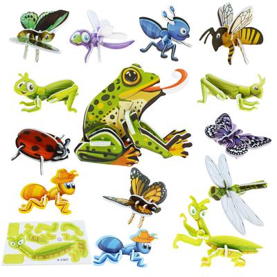 50Pcs 3D Fun DIY Insect Assembly Toy Kids Birthday Party Gift Kindergarten Kids Back To School Prize Gift Pack Pinata Filling