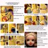 Hook Anti-Mohair Row Milk Silk BJD SD Doll Hair Black Fake Hair Hair Raw Synthesis BJD Hair Row
