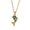 Fashionable Forest Zircon Dolphin Collarbone Necklace Women's Small Luxury Pendant Chain