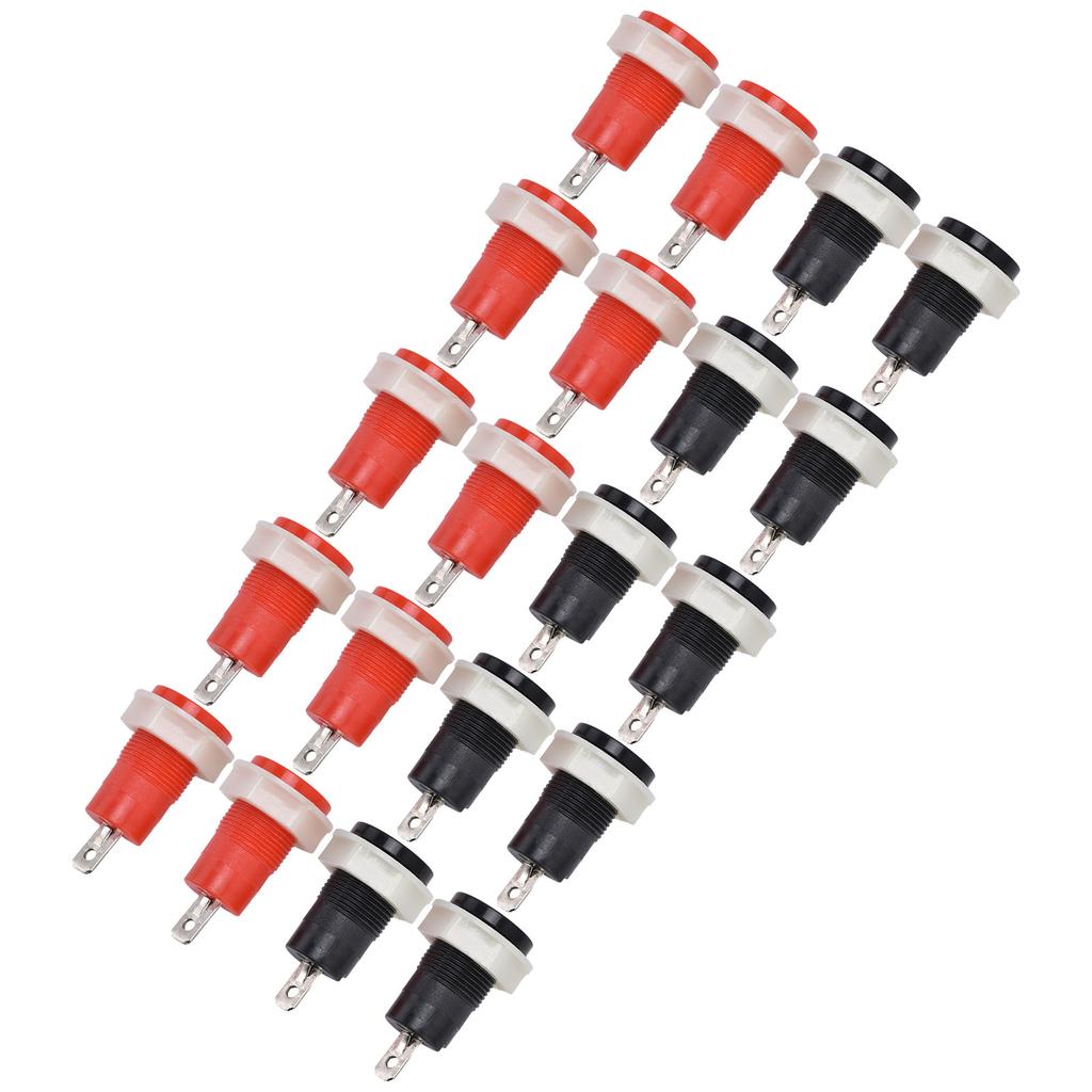 10 Pairs Binding Post Safety Type Brass Welding Terminal for 4mm Banana Plug Connector 1KV 32A