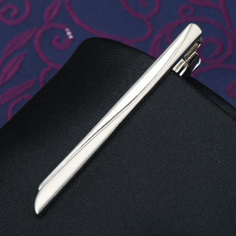 Herren Mode Vielseitige Krawattenklammer Business Anzug Gold Silber Hochzeit Herren und Damen Anstecknadel Koreanische Version Sicherheitskragenclip