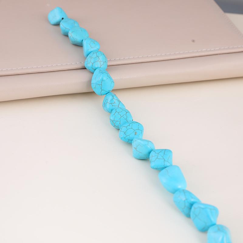 Irregular Turquoise Beads for DIY Bracelets