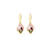 Color Enamel Color Drip Oil Flower Earrings Niche French Sweet Pink Stud Earrings Temperament Fashion Earrings