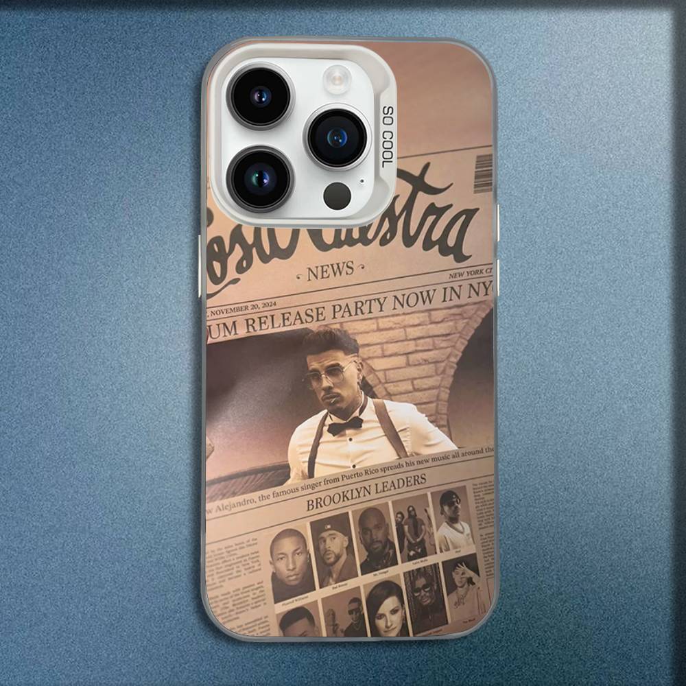 Singer R-Rauw Alejandro Album Phone Case For iPhone 16,15,14,13,12,11,Mini,Pro,E,MAX White Candy Matte Shockproof Cover iPhone12mini