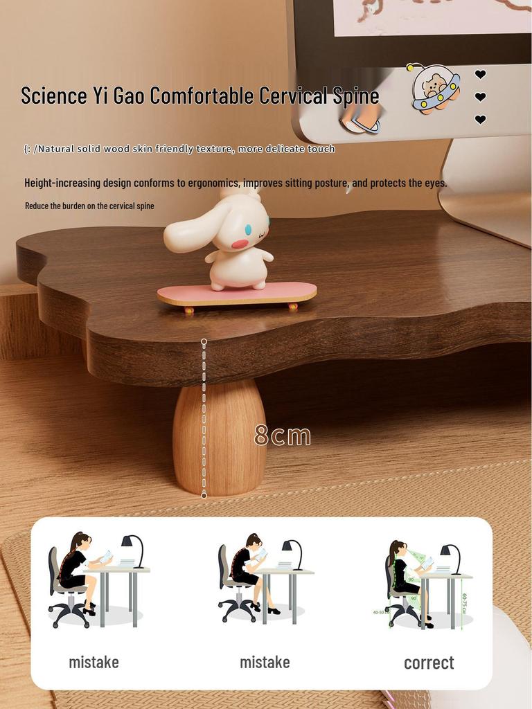 Desktop Monitor Stand & Keyboard Bracket