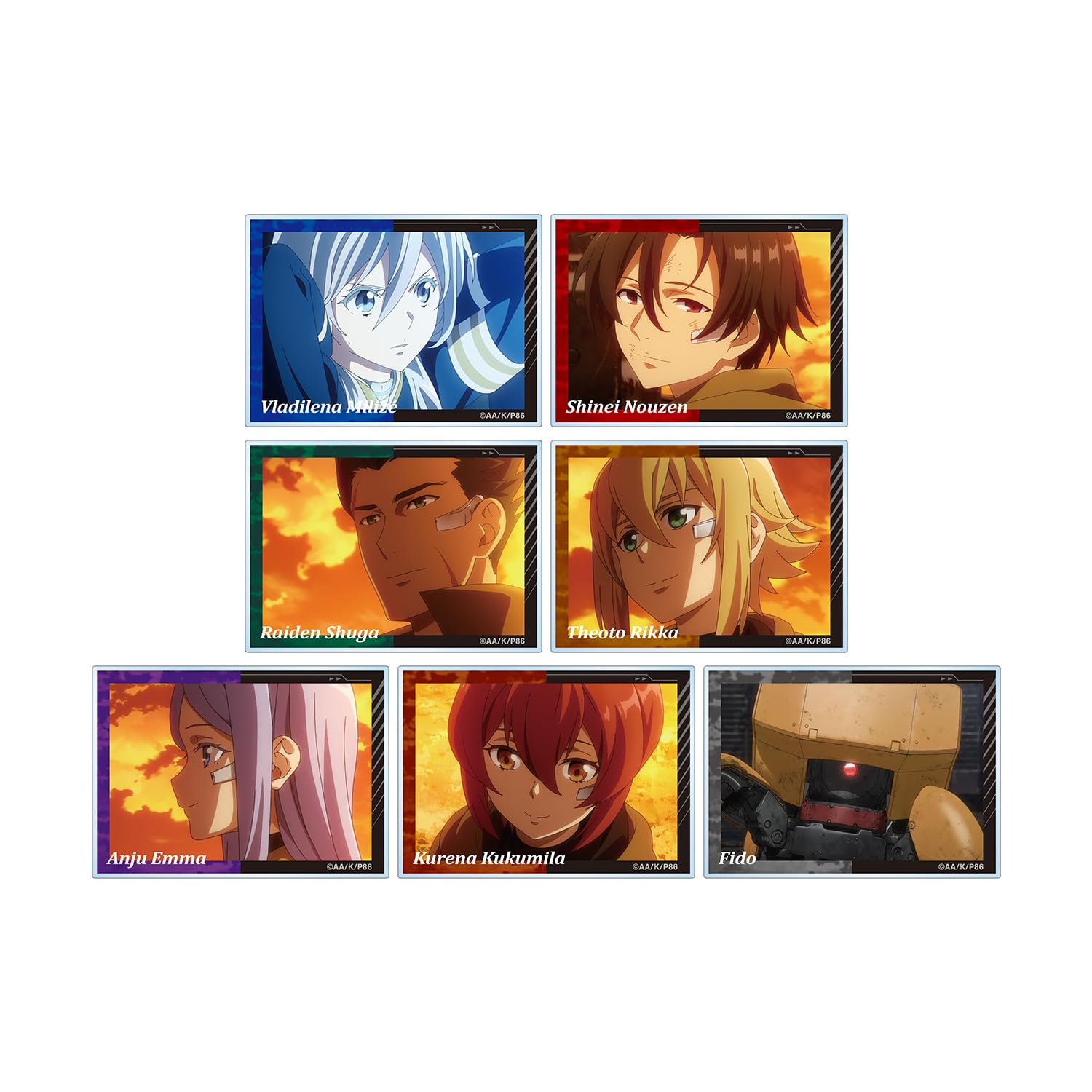 

ТВ Аниме Восемь Торговых Сцен Акриловые Карты Коробка из 7 86 Шесть