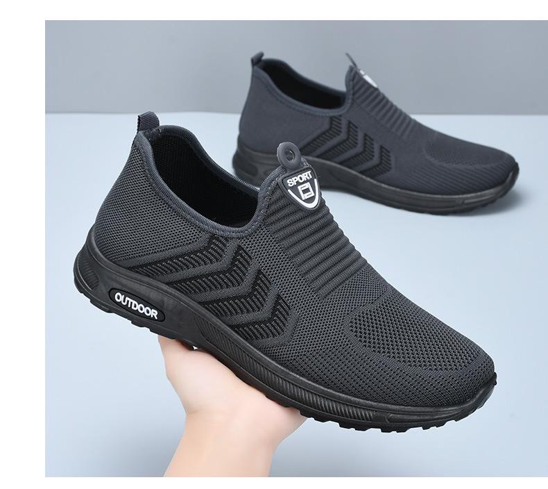 

Чоловічі сліпони на м якій підошві для ходьби на весну та осінь 2025 - Зручне, легке повсякденне взуття для людей середнього та похилого віку. 41