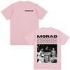 Rapper Morad MDLR Album Merch Tričko Pánské Dámské Oblečení Ležérní Bavlněné Tričko Módní Hip Hop Trička s Krátkým Rukávem Streetwear
