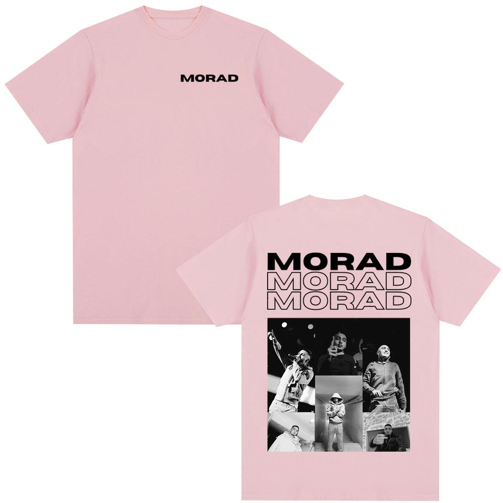 Rapper Morad MDLR Album Merch Tričko Pánské Dámské Oblečení Ležérní Bavlněné Tričko Módní Hip Hop Trička s Krátkým Rukávem Streetwear