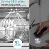 Dishwasher, 6 programs, 8 place settings, uses approx. 5 liters of water, suitable for family kitchens, apartments and student dormitories