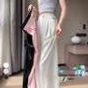 2026 Summer Women's Jacquard Ice Silk Narrow & Wide Leg Pants: Chinese Style Suit