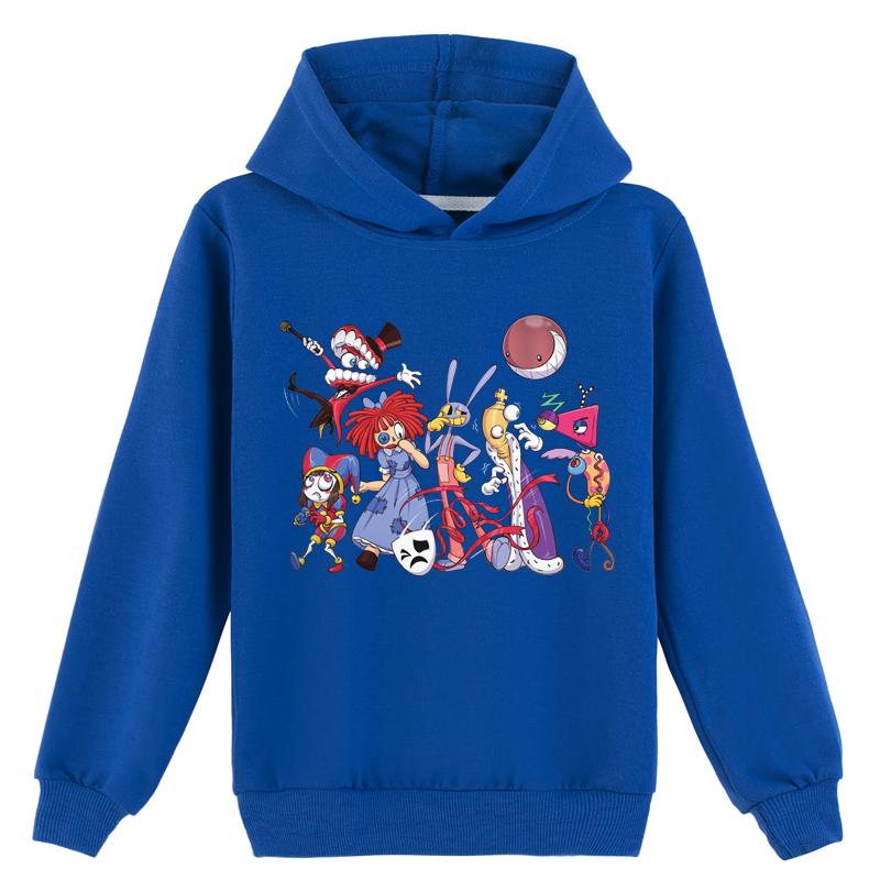 

Детская толстовка с капюшоном 3D TTHE AMAZING DIGITAL CIRCUS свитер Детский свитер 150cm синий