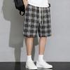 Men's Plus Size Plaid Casual Shorts – Elastic Waist Drawstring Loose Fit Summer Shorts (5XL-11XL)