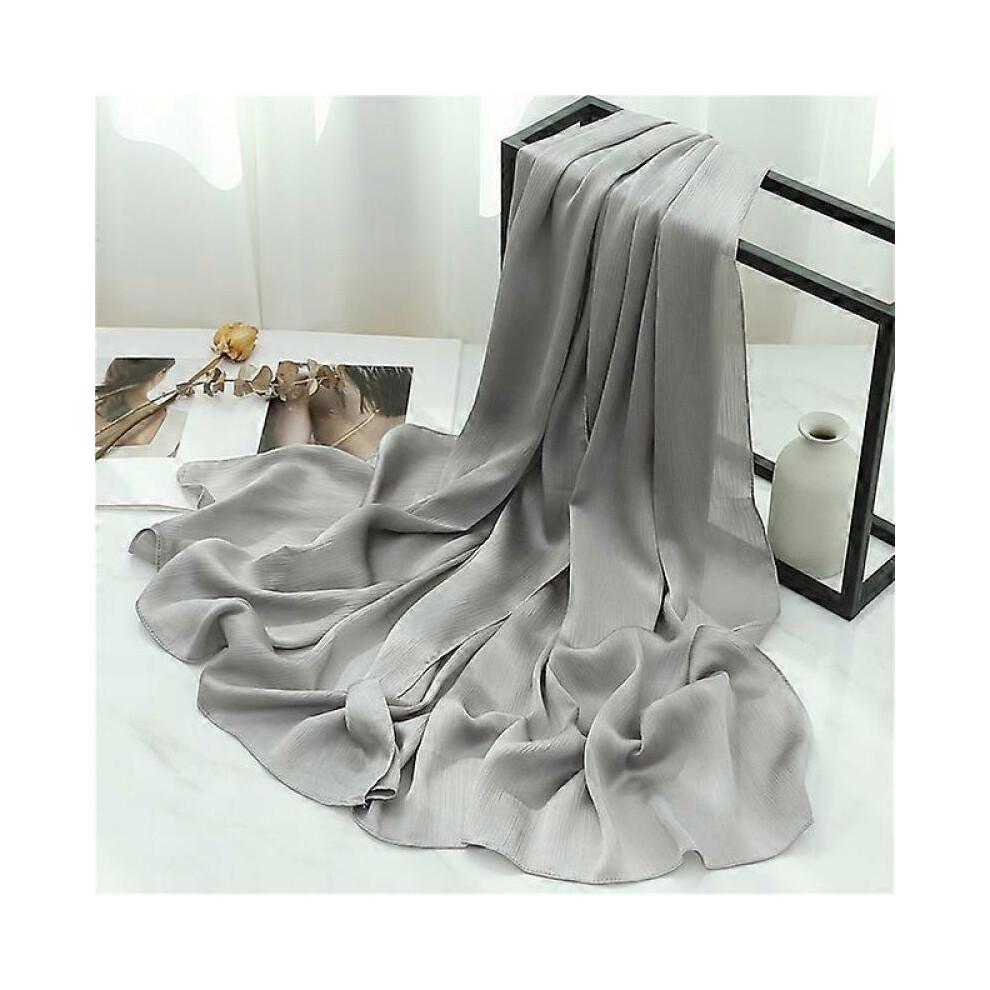 (180x70CM,TH35-17)Luxuriöser, einfarbiger Hijab-Schal für Damen, Turban, muslimisches Stirnband, Chiffon-Knitter-Bandana, Wickelschal, modischer Schal, Foulard, Neuheit 2023