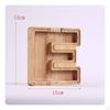 Wooden Letter Piggy Bank Wood Alphabet Money Box Creative Design for Kids, Young