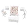 6pcs Set Dollhouse Bedroom Furniture 1:12 Scale Miniature Exquisite DIY Simulation Wooden Doll