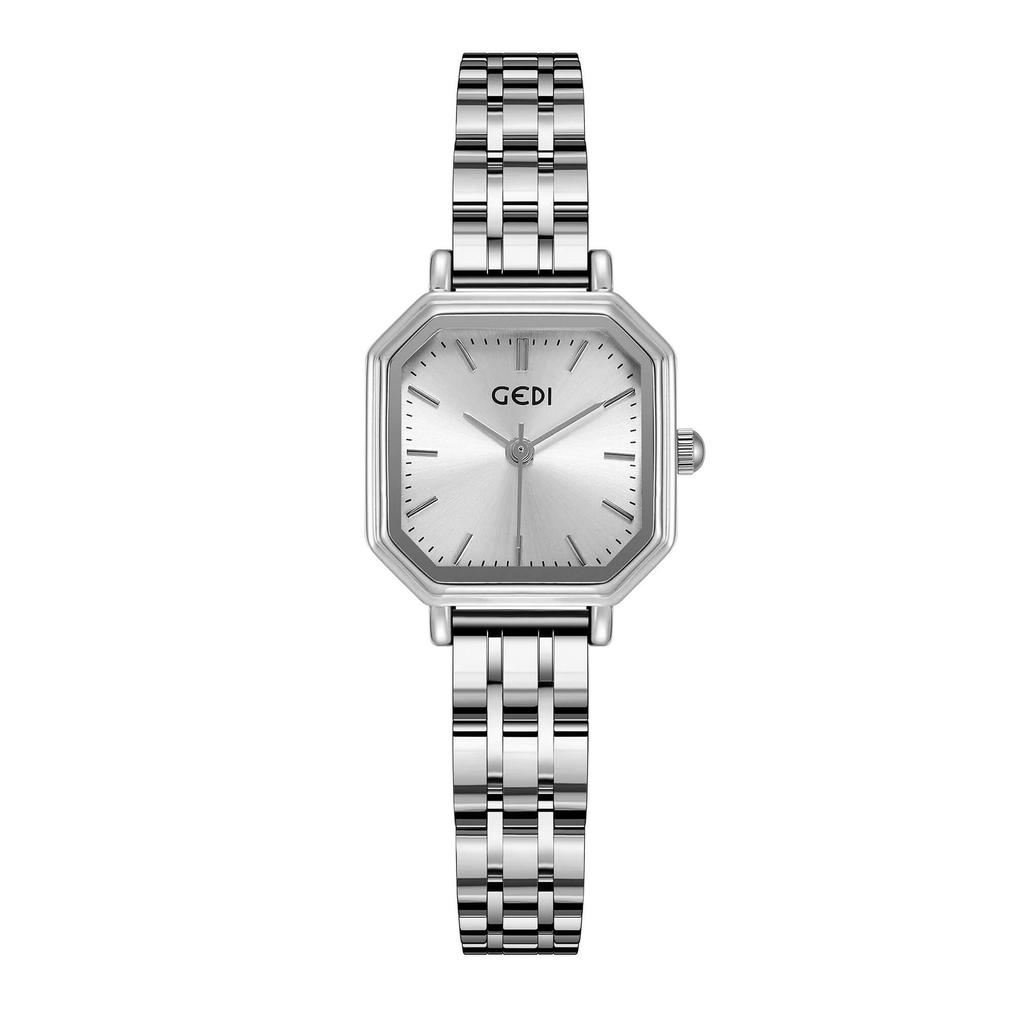 Fashion Polygonal Women'S Watch Niche High-End Quartz Watch Waterproof Stainless Steel Women'S Watch