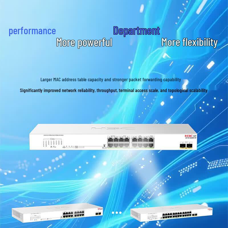 H3C US110-16G2MF-HP 16-Port Gigabit PoE Cloud Managed Switch